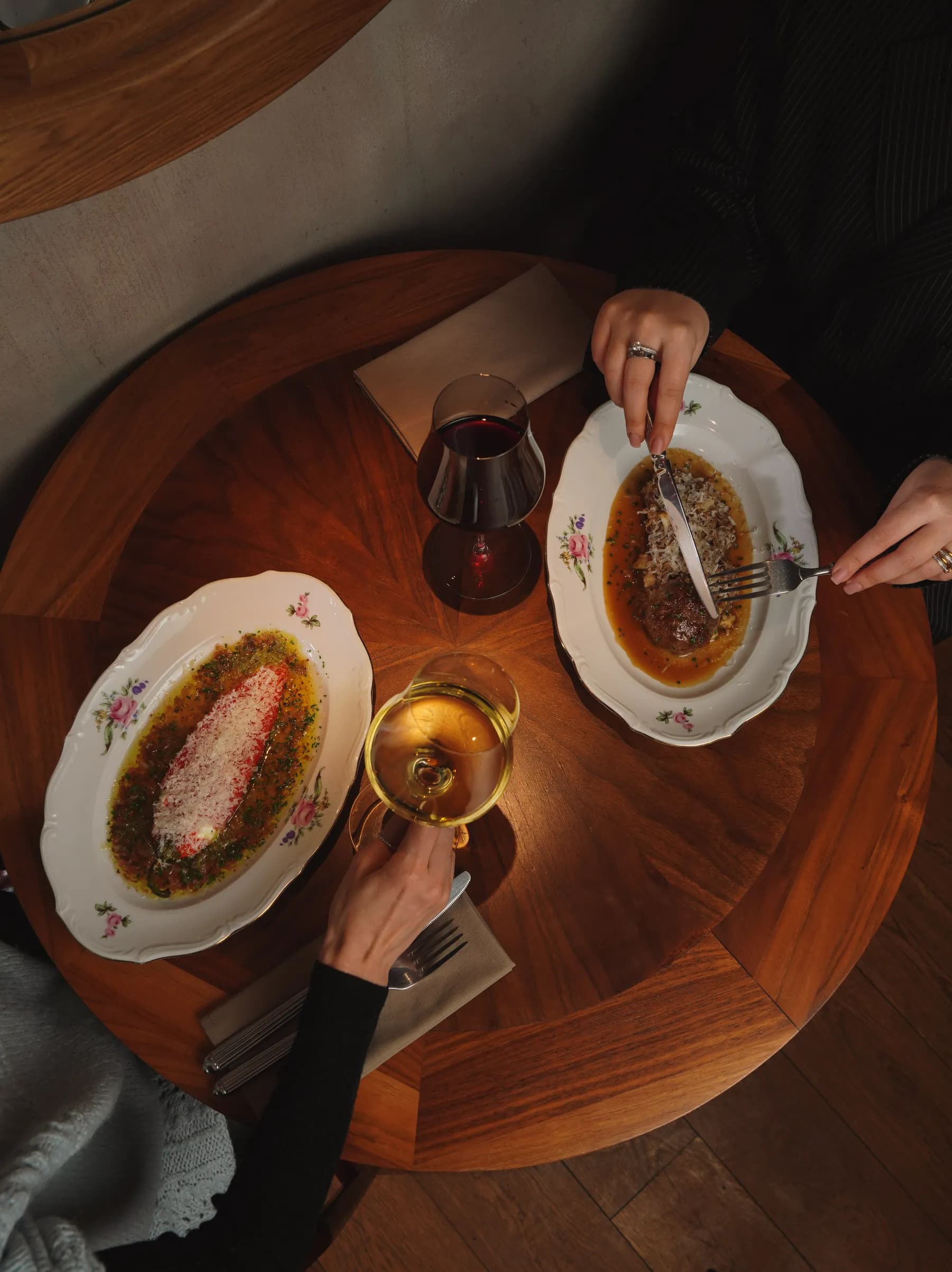 A representative table image to be replaced by final food photography